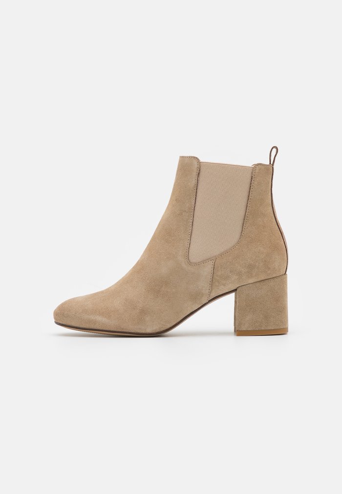 Bottines Anna Field Classiche Block heel Slip on Beige Femme | VTP-0336310